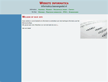 Tablet Screenshot of informatica.basvangestel.nl